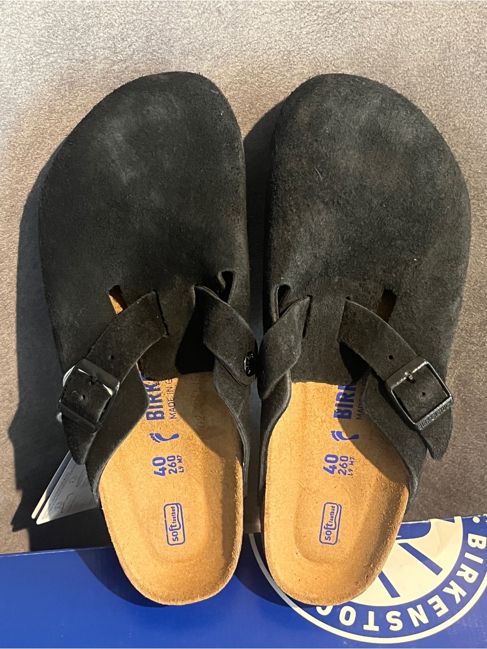 Birkenstock Women’s Boston Black Size 9 US 40 EU Narrow Soft Footbed